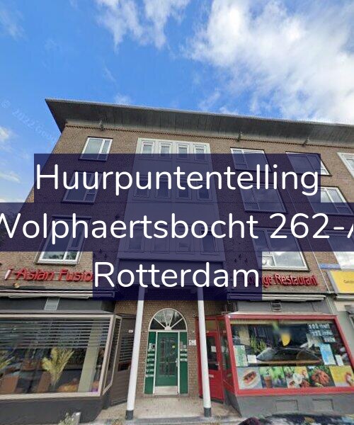 Foto gevel Huurpuntentelling voor Wolphaertsbocht 262-A, Rotterdam