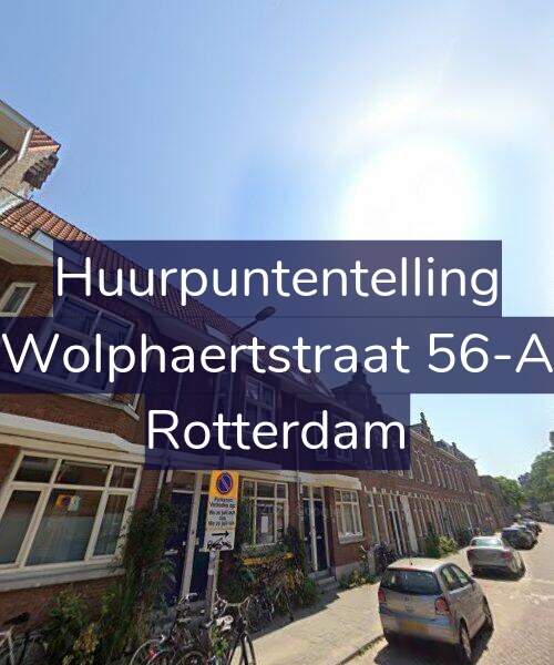 Foto gevel Huurpuntentelling voor Wolphaertstraat 56-A, Rotterdam