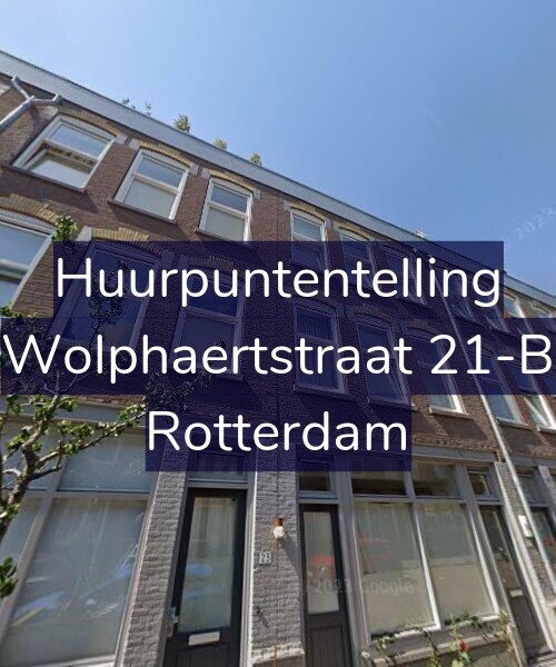 Foto gevel Huurpuntentelling voor Wolphaertstraat 21-B, Rotterdam