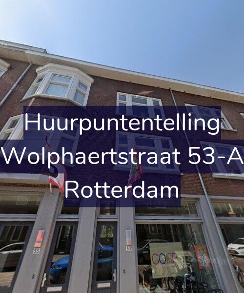 Foto gevel Huurpuntentelling voor Wolphaertstraat 53-A, Rotterdam