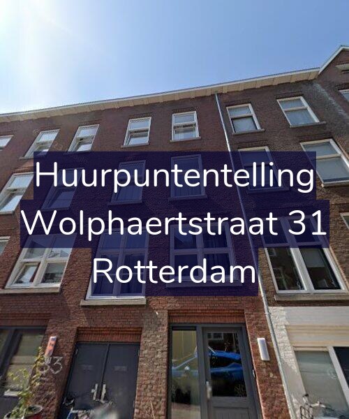 Foto gevel Huurpuntentelling voor Wolphaertstraat 31, Rotterdam