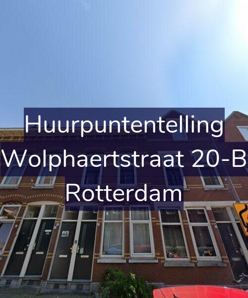 Foto gevel Huurpuntentelling voor Wolphaertstraat 20-B, Rotterdam