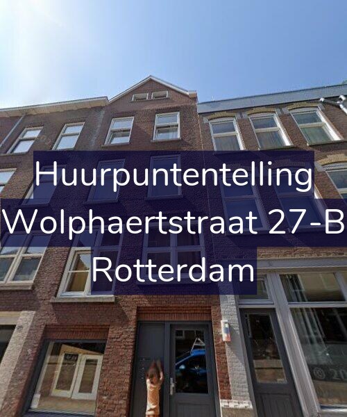 Foto gevel Huurpuntentelling voor Wolphaertstraat 27-B, Rotterdam