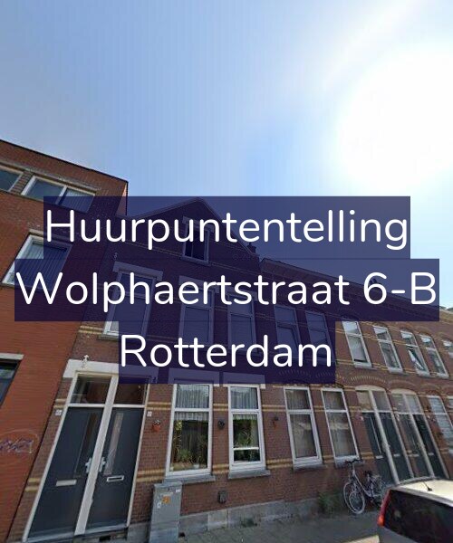 Foto gevel Huurpuntentelling voor Wolphaertstraat 6-B, Rotterdam