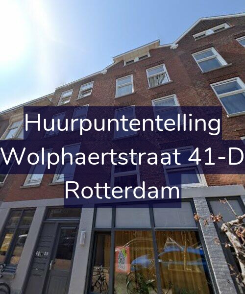 Foto gevel Huurpuntentelling voor Wolphaertstraat 41-D, Rotterdam