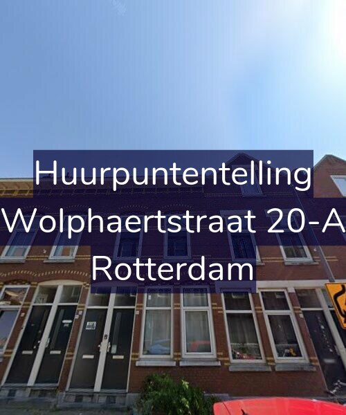 Foto gevel Huurpuntentelling voor Wolphaertstraat 20-A, Rotterdam