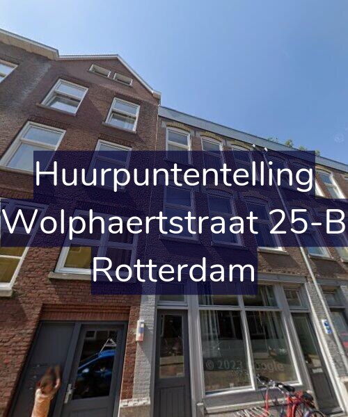 Foto gevel Huurpuntentelling voor Wolphaertstraat 25-B, Rotterdam