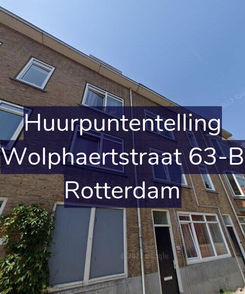 Foto gevel Huurpuntentelling voor Wolphaertstraat 63-B, Rotterdam
