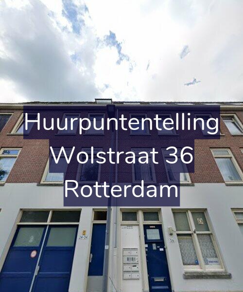 Foto gevel Huurpuntentelling voor Wolstraat 36, Rotterdam