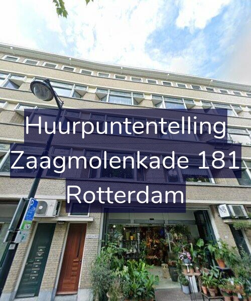 Foto gevel Huurpuntentelling voor Zaagmolenkade 181, Rotterdam