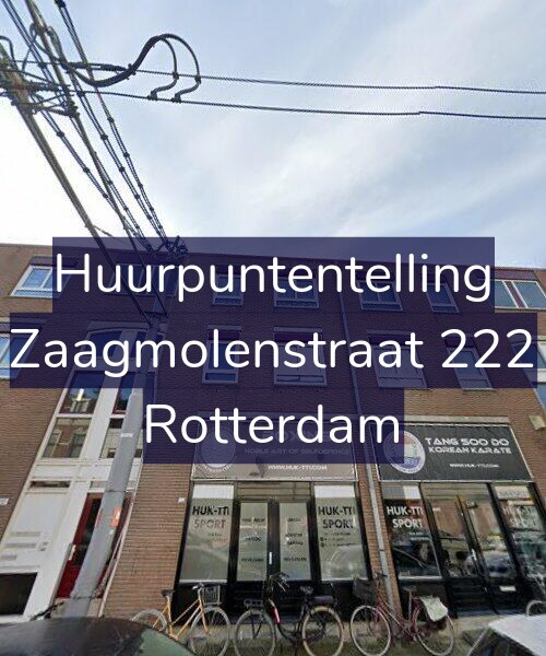 Foto gevel Huurpuntentelling voor Zaagmolenstraat 222, Rotterdam