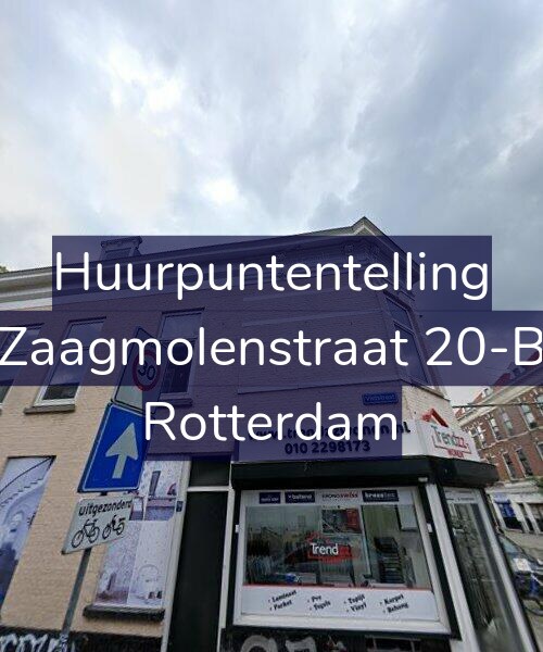 Foto gevel Huurpuntentelling voor Zaagmolenstraat 20-B, Rotterdam
