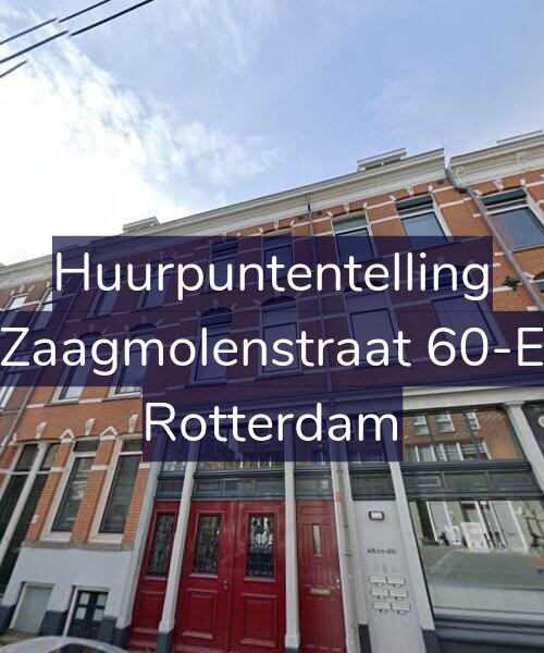 Foto gevel Huurpuntentelling voor Zaagmolenstraat 60-E, Rotterdam