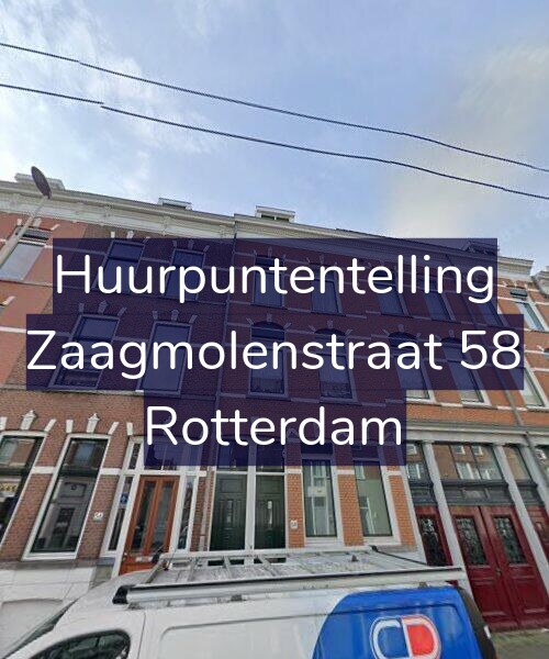 Foto gevel Huurpuntentelling voor Zaagmolenstraat 58, Rotterdam