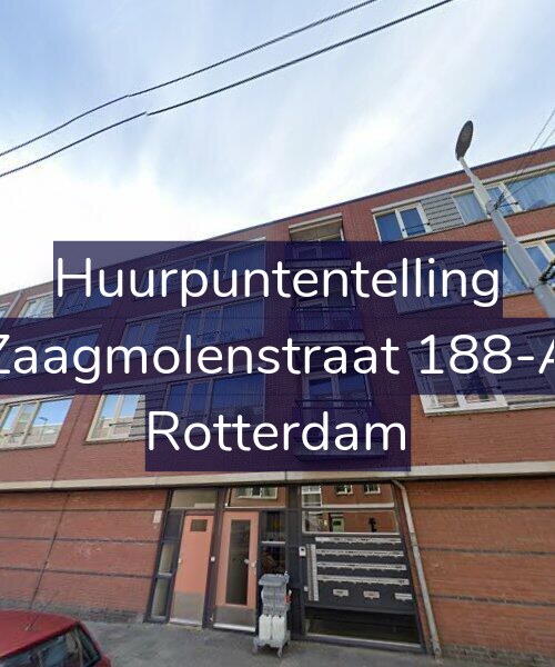 Foto gevel Huurpuntentelling voor Zaagmolenstraat 188-A, Rotterdam