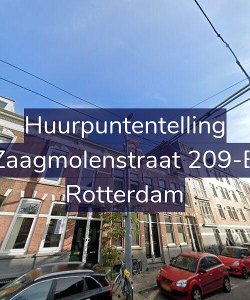 Foto gevel Huurpuntentelling voor Zaagmolenstraat 209-B, Rotterdam