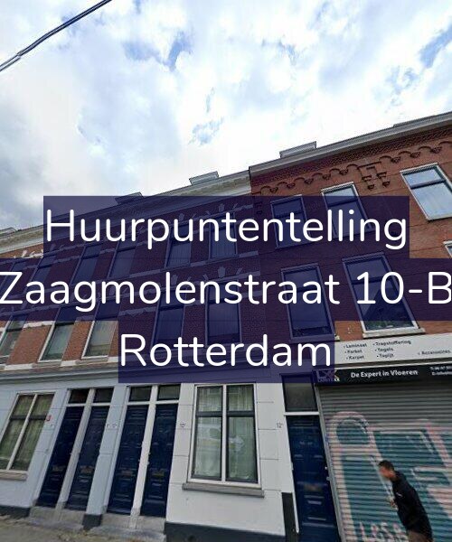 Foto gevel Huurpuntentelling voor Zaagmolenstraat 10-B, Rotterdam