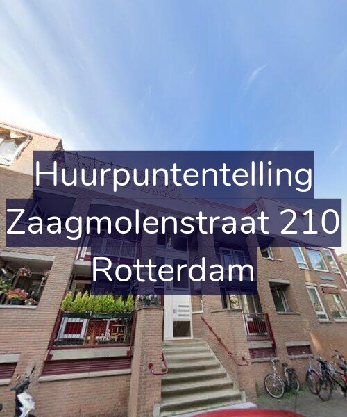 Foto gevel Huurpuntentelling voor Zaagmolenstraat 210, Rotterdam