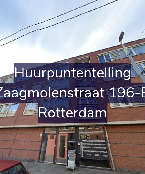 Foto gevel Huurpuntentelling voor Zaagmolenstraat 196-B, Rotterdam