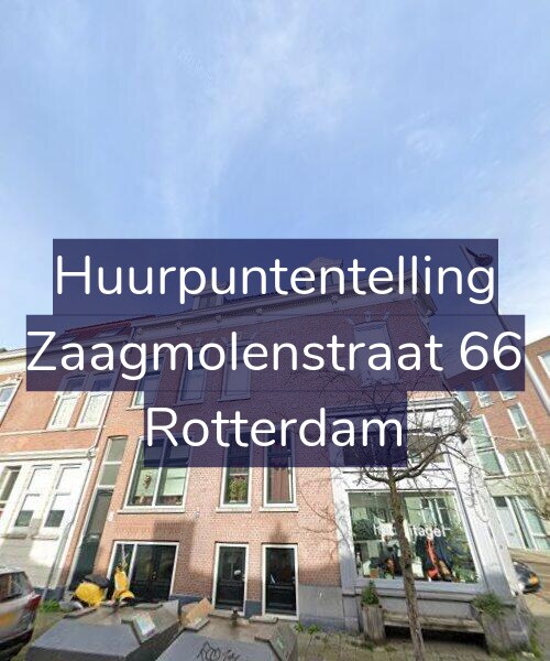 Foto gevel Huurpuntentelling voor Zaagmolenstraat 66, Rotterdam