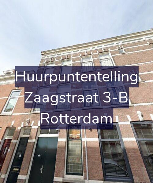 Foto gevel Huurpuntentelling voor Zaagstraat 3-B, Rotterdam