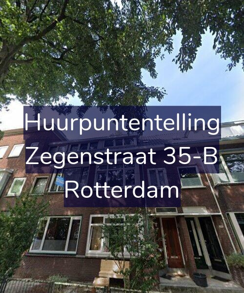 Foto gevel Huurpuntentelling voor Zegenstraat 35-B, Rotterdam