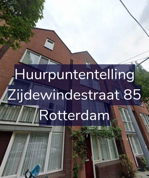 Foto gevel Huurpuntentelling voor Zijdewindestraat 85, Rotterdam
