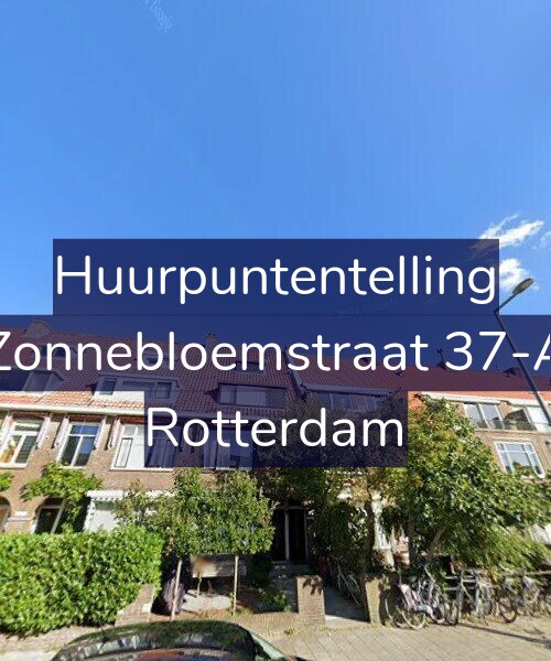 Foto gevel Huurpuntentelling voor Zonnebloemstraat 37-A, Rotterdam
