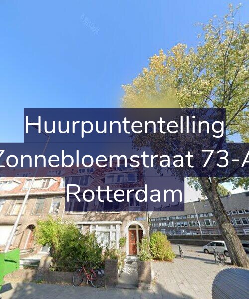 Foto gevel Huurpuntentelling voor Zonnebloemstraat 73-A, Rotterdam