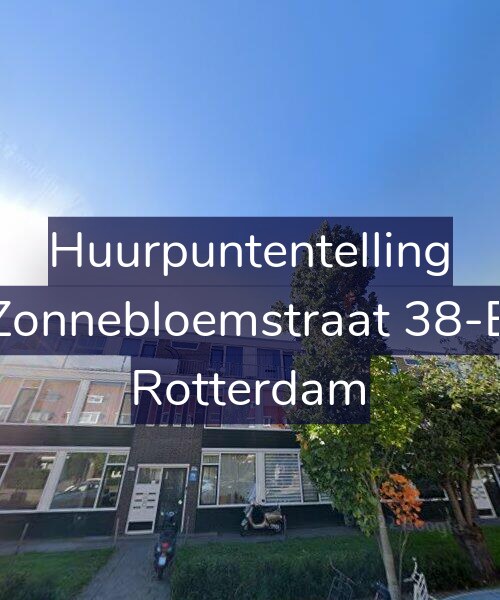 Foto gevel Huurpuntentelling voor Zonnebloemstraat 38-B, Rotterdam
