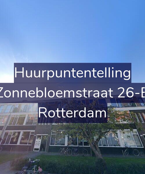 Foto gevel Huurpuntentelling voor Zonnebloemstraat 26-B, Rotterdam