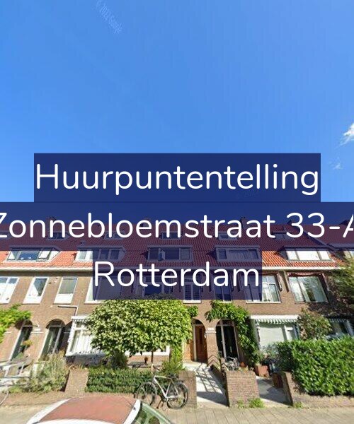 Foto gevel Huurpuntentelling voor Zonnebloemstraat 33-A, Rotterdam