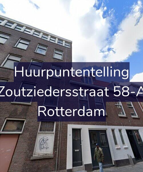 Foto gevel Huurpuntentelling voor Zoutziedersstraat 58-A, Rotterdam