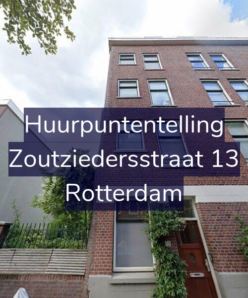 Foto gevel Huurpuntentelling voor Zoutziedersstraat 13, Rotterdam