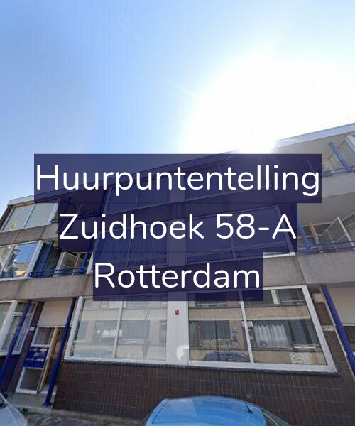 Foto gevel Huurpuntentelling voor Zuidhoek 58-A, Rotterdam