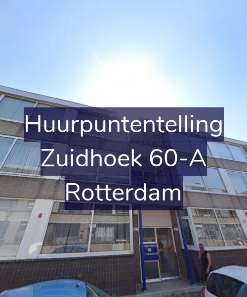 Foto gevel Huurpuntentelling voor Zuidhoek 60-A, Rotterdam