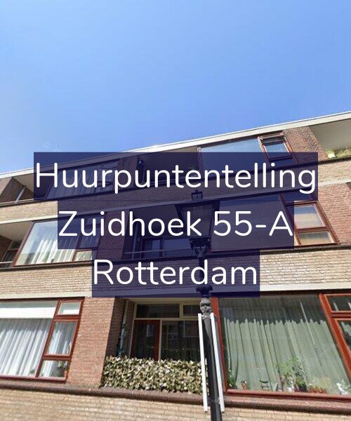 Foto gevel Huurpuntentelling voor Zuidhoek 55-A, Rotterdam