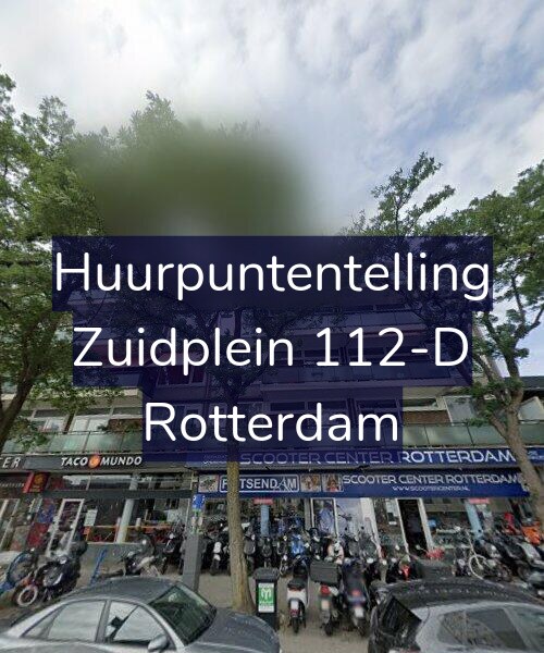 Foto gevel Huurpuntentelling voor Zuidplein 112-D, Rotterdam