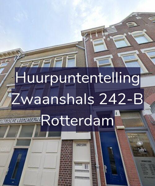 Foto gevel Huurpuntentelling voor Zwaanshals 242-B, Rotterdam