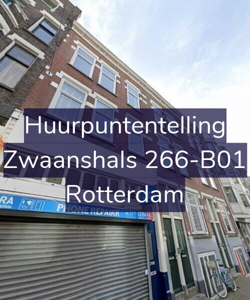 Foto gevel Huurpuntentelling voor Zwaanshals 266-B01, Rotterdam