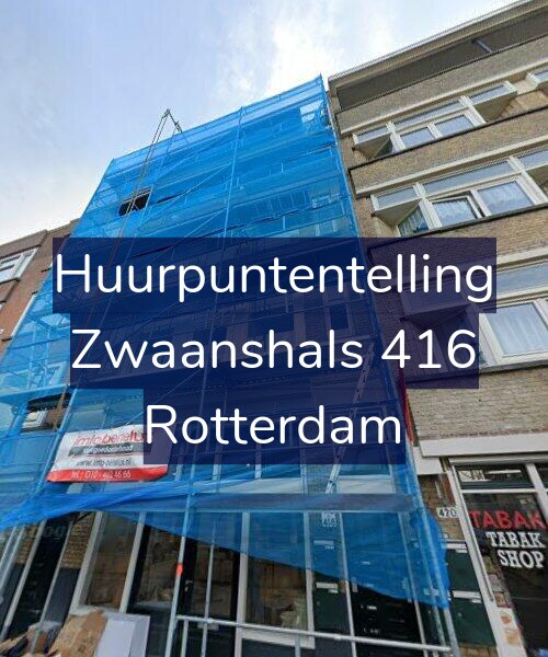 Foto gevel Huurpuntentelling voor Zwaanshals 416, Rotterdam
