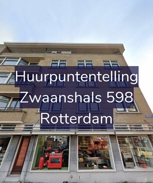 Foto gevel Huurpuntentelling voor Zwaanshals 598, Rotterdam