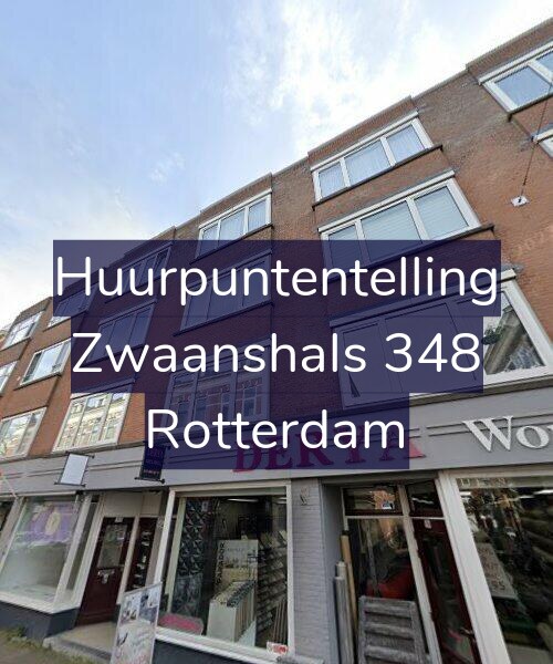 Foto gevel Huurpuntentelling voor Zwaanshals 348, Rotterdam