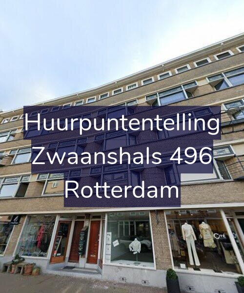 Foto gevel Huurpuntentelling voor Zwaanshals 496, Rotterdam