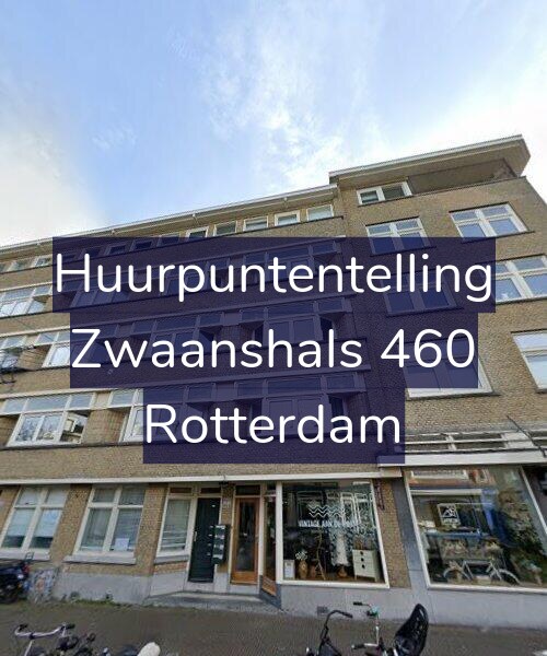 Foto gevel Huurpuntentelling voor Zwaanshals 460, Rotterdam