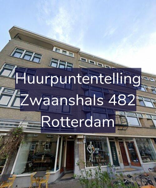 Foto gevel Huurpuntentelling voor Zwaanshals 482, Rotterdam