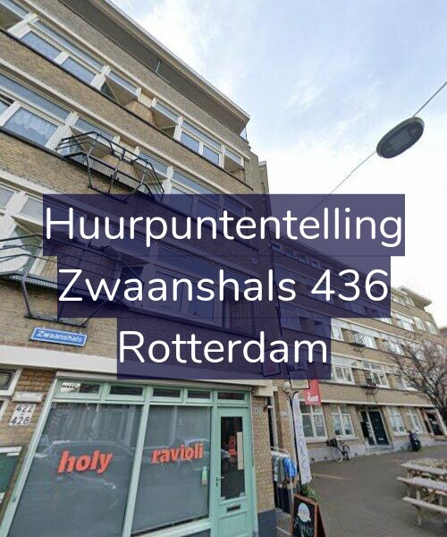 Foto gevel Huurpuntentelling voor Zwaanshals 436, Rotterdam