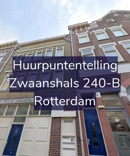 Foto gevel Huurpuntentelling voor Zwaanshals 240-B, Rotterdam