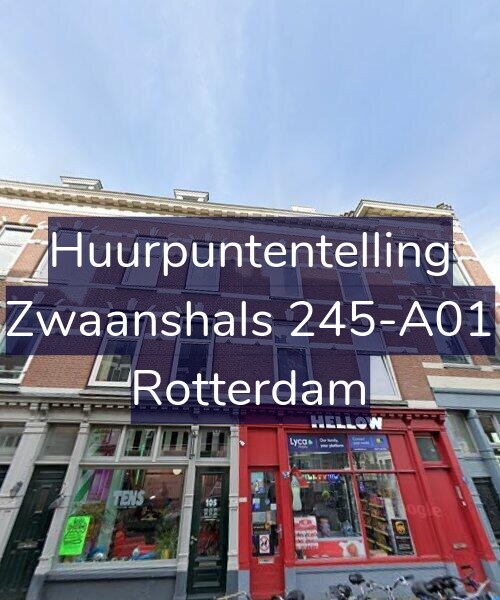 Foto gevel Huurpuntentelling voor Zwaanshals 245-A01, Rotterdam
