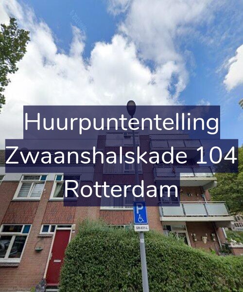 Foto gevel Huurpuntentelling voor Zwaanshalskade 104, Rotterdam